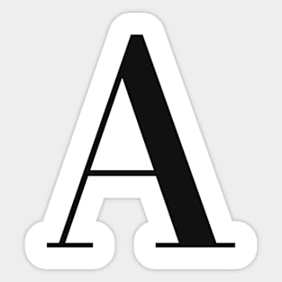 The Letter A Sticker